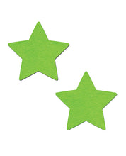 Load image into Gallery viewer, Glow in the Dark Star Pastease – Premium Pasties in Green