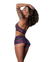 Load image into Gallery viewer,  Glow in the Dark  Halter Top  Short Sexy Lingerie