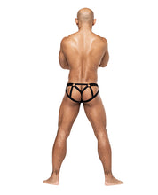 Load image into Gallery viewer, Galactic Sheer Poly Spandex Strappy Ring Jock Multi Color