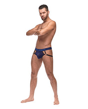 Load image into Gallery viewer, Diamond Mesh Jock Ring Blue
