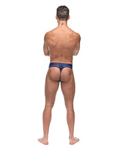 Load image into Gallery viewer, Diamond Mesh Bong Thong Blue