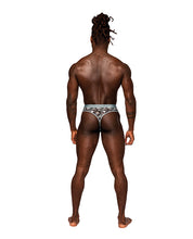 Load image into Gallery viewer, Sheer Prints Mesh Poly Spandex Thong Flamingo
