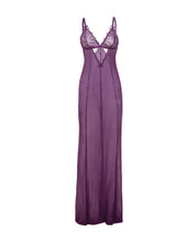 Load image into Gallery viewer, Katana Mesh & Eyelash Lace Gown - Purple 1X/2X