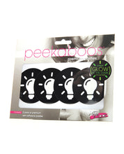 Load image into Gallery viewer, Glow in the Dark Light Bulb Peekaboo Pasties – Pack of 2