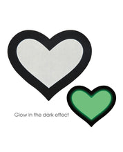 Load image into Gallery viewer, Glow in the Dark Peekaboo Hearts Pasties – Pack of 2