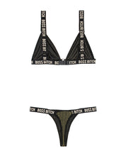 Load image into Gallery viewer, Vibes Boss Bitch Bralette & Thong Panty