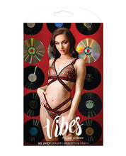 Load image into Gallery viewer, Vibes So Juicy Strappy Bralette & Panty Black