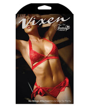 Load image into Gallery viewer, Vixen Cutout Lace Bra & Side Tie Panty