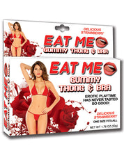 Load image into Gallery viewer, Eat Me Gummy Thong & Bra - Strawberry