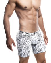 Load image into Gallery viewer, Male Basics Spider Hipster Boxer Brief White/black