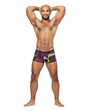Load image into Gallery viewer, Galactic Sheer Poly Spandex Mini Short Multi Color