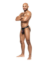 Load image into Gallery viewer, Hocus Pocus Stretch Poly Spandex Uplift Jock Purple