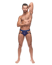 Load image into Gallery viewer, Diamond Mesh Jock Ring Blue
