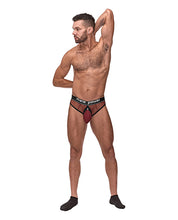 Load image into Gallery viewer, Cock Pit Fishnet Cock Ring Thong