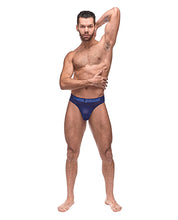 Load image into Gallery viewer, Diamond Mesh Bong Thong Blue
