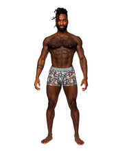 Load image into Gallery viewer, Sheer Prints Mesh Poly Spandex Seamless Short Optical