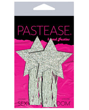 Load image into Gallery viewer, Pastease Tassle Glitter  Stars - Silver O/S