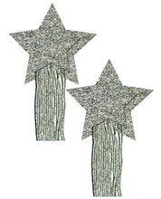 Load image into Gallery viewer, Pastease Tassle Glitter  Stars - Silver O/S