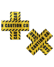 Load image into Gallery viewer, Pastease Premium Caution Cross - Black/Yellow O/S