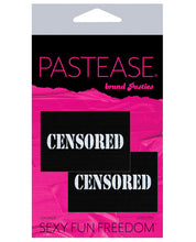 Load image into Gallery viewer, Pastease Premium Censored Pastie - Black/White O/S