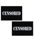Pastease Premium Censored Pastie - Black/White O/S