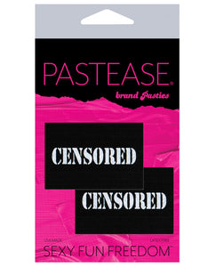 Pastease Premium Censored Pastie - Black/White O/S