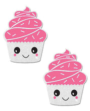 Load image into Gallery viewer, Pastease Premium Cupcake Glittery Frosting Nipple Pastie - White O/S