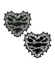 Load image into Gallery viewer, Pastease Premium Barbed Wire Heart Reflective - Black O/S