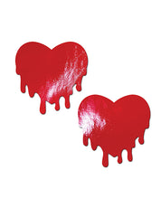 Load image into Gallery viewer, Pastease Faux Leather Melty Heart - Red O/S