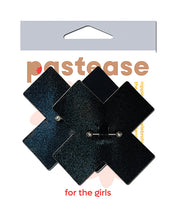 Load image into Gallery viewer, Pastease Pierced Liquid Black Cross w/Barbell Piercing - Black O/S