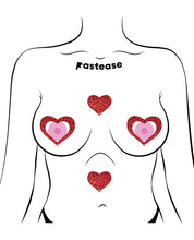 Load image into Gallery viewer, Pastease Glitter Peek A Boob Hearts