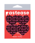 Pastease Petites Fuck Me Hearts - Black/Pink O/S