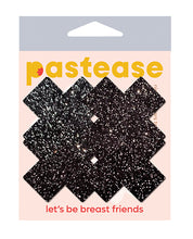 Load image into Gallery viewer, Pastease Premium Petites Sparkle Plus X - Black O/S Pack of 2 Pair