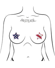 Load image into Gallery viewer, Pastease Premium Petites Glittering Stars &amp; Stripes  - Red/White/Blue O/S