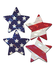 Load image into Gallery viewer, Pastease Premium Petites Glittering Stars &amp; Stripes  - Red/White/Blue O/S