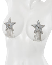Load image into Gallery viewer, Rhinestone Star Pasties Silver O/S