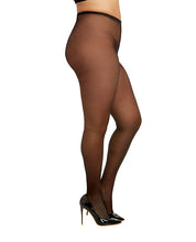 Load image into Gallery viewer, Sheer Crotchless Pantyhose - Black QN