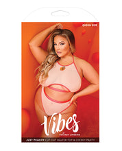 Load image into Gallery viewer, Queen Size Cut Out Halter Top &amp; Cheeky Panty