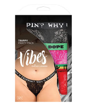 Load image into Gallery viewer, Vibes Trippy 3 Pack Thongs Assorted Colors QN