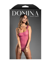 Load image into Gallery viewer, Domina One-Shoulder Sheer Mesh Teddy w/Rope Cuffs