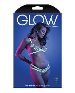 Glow In The Dark Bralette & Cage Panty