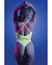 Load image into Gallery viewer, Glow in the Dark Teddy Neon Chartreuse