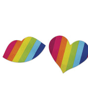 Load image into Gallery viewer, Nipplious Rainbow Nipple Pasties - Pack of 2 (Heart &amp; Lips)