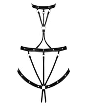 Load image into Gallery viewer, Lust Seducer Strappy Cupless &amp; Crotchless G-string Teddy Black