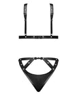Lust Contessa Cupless Strappy Brazilian Teddy Black