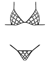 Load image into Gallery viewer, Lust Orthia Criss Cross Bra &amp; G-string Black