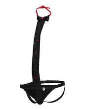 Load image into Gallery viewer, Male Basics Tuxedo Lace Jockstrap Black