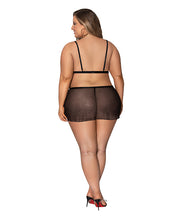 Load image into Gallery viewer, Girl Next Door Strappy Bralette W/flirty Thong Skirt