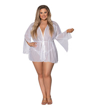 Load image into Gallery viewer, Modern Romance Flowing Short Robe 2x