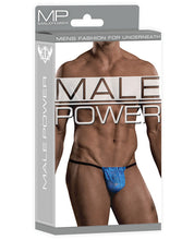 Load image into Gallery viewer, Neon Lace Posing Strap Turquoise O/s